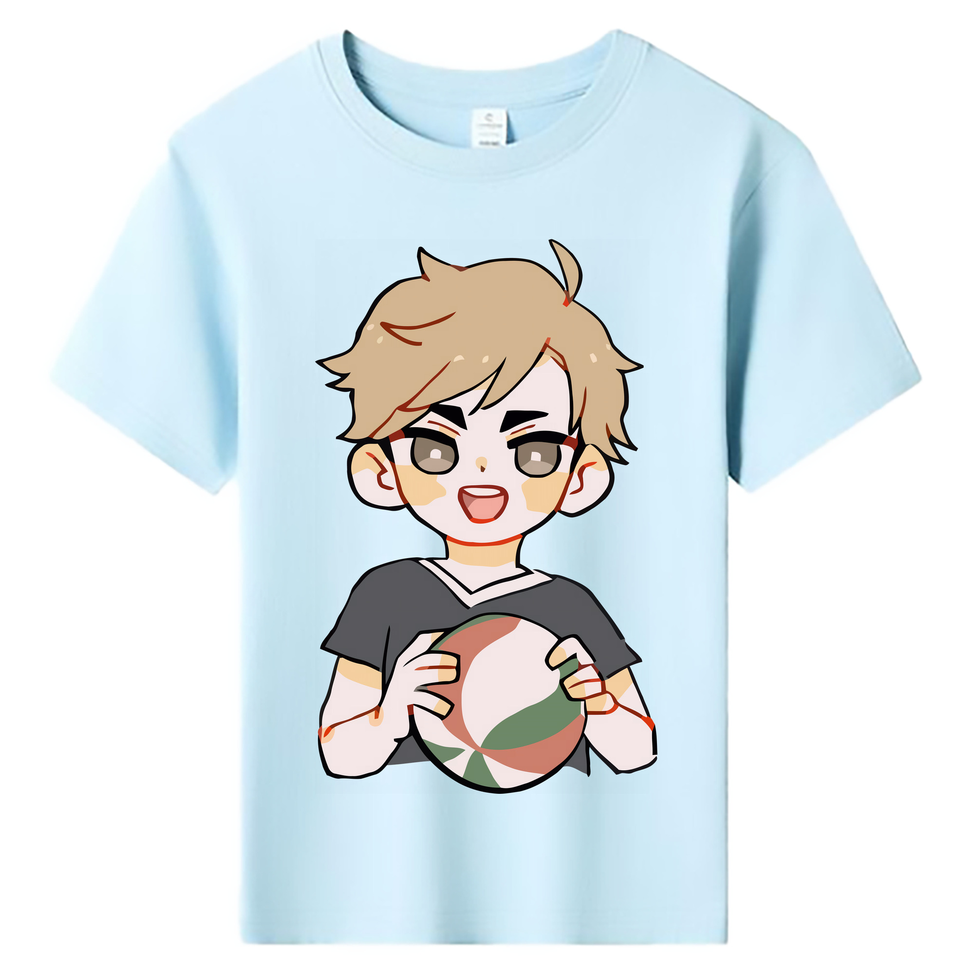 （画像用） ハイキュー!! Haikyu!! 綿100％キッズTシャツ（フロントプリント）